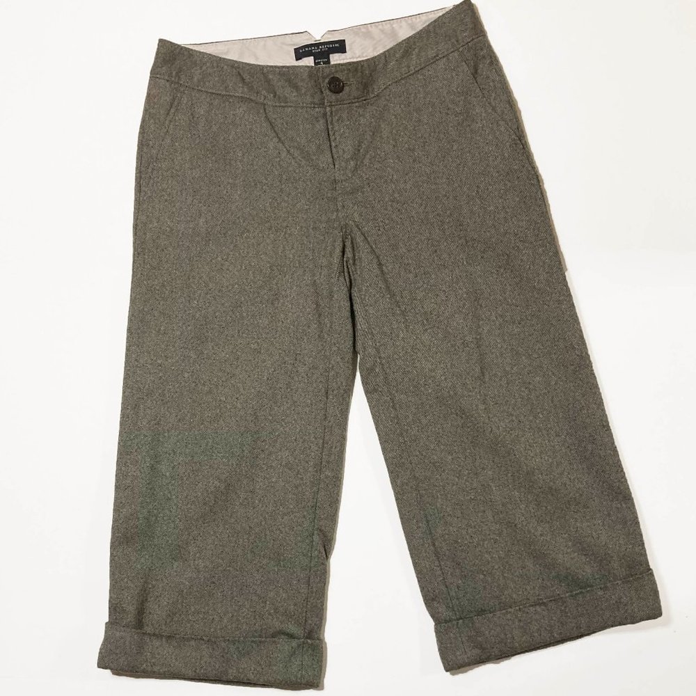 Cropped Wool Trousers in Tweed